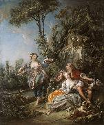 Francois Boucher Lovers in a Park oil painting artist